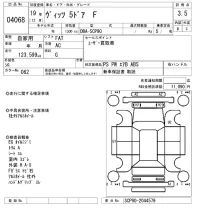 Toyota VITZ лот № 4068 оценка 3.5  с аукциона в Японии 8
