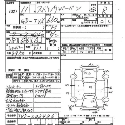 Subaru SAMBAR  с аукциона в Японии