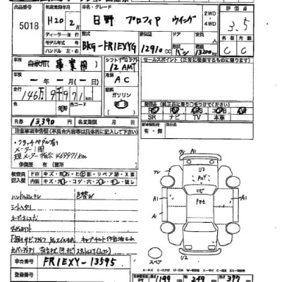 Hino PROFIA  с аукциона в Японии