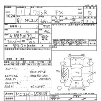 Suzuki WAGON R лот № 1024 оценка R  с аукциона в Японии 7