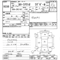 Toyota COROLLA AXIO лот № 5038 оценка RA  с аукциона в Японии 5
