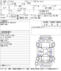 Nissan MARCH лот № 5049 оценка 3  с аукциона в Японии 5