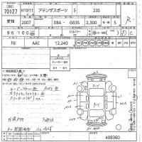 Mazda ATENZA SPORT лот № 70127 оценка R  с аукциона в Японии 10