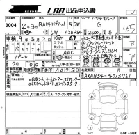 Toyota RAV4 лот № 3004 оценка 4.5  с аукциона в Японии 5
