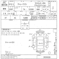 Daihatsu Atrai Wagon лот № 80134 оценка 3  с аукциона в Японии 10