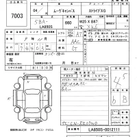 Daihatsu MOVE CANBUS лот № 7003 оценка 4.5  с аукциона в Японии 6