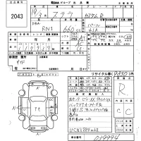 Subaru STELLA лот № 2043 оценка R  с аукциона в Японии 6