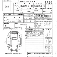 BMW 7-Series лот № 368 оценка 3.5  с аукциона в Японии 6