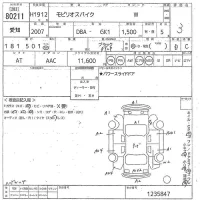 Honda SPIKE лот № 80211 оценка 3  с аукциона в Японии 10