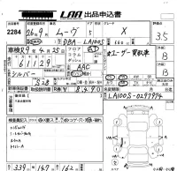 Daihatsu MOVE лот № 2284 оценка 3.5  с аукциона в Японии 5