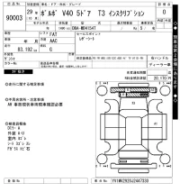 Volvo V40 лот № 90003 оценка 0  с аукциона в Японии 7