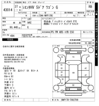 Toyota SIENTA лот № 43014 оценка RB  с аукциона в Японии 10
