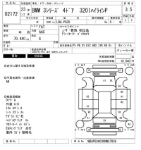BMW 3-Series лот № 2172 оценка 3.5  с аукциона в Японии 6