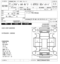 Audi A4 лот № 2168 оценка 3.5  с аукциона в Японии 6