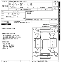 Toyota PASSO лот № 43193 оценка 3  с аукциона в Японии 10