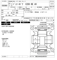 Mercedes-Benz C CLASS лот № 5099 оценка 3.5  с аукциона в Японии 6