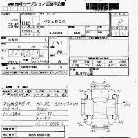 Mitsubishi PAJERO MINI лот № 8543 оценка R  с аукциона в Японии 7
