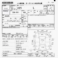 Subaru STELLA лот № 4022 оценка R  с аукциона в Японии 7