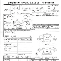 Toyota VELLFIRE лот № 7041 оценка 3  с аукциона в Японии 9
