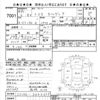 Toyota CALDINA лот № 7001 оценка R  с аукциона в Японии 8