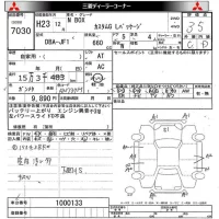 Honda N BOX лот № 7030 оценка 3.5  с аукциона в Японии 8