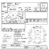 Mazda RX-8 лот № 782 оценка RA  с аукциона в Японии 8