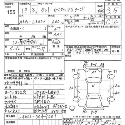 Daihatsu TANTO  с аукциона в Японии