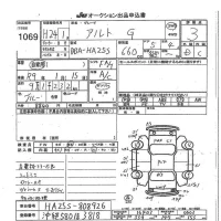 Suzuki ALTO лот № 1069 оценка 3  с аукциона в Японии 7