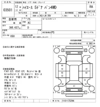 Toyota HIACE VAN лот № 3501 оценка RA  с аукциона в Японии 5