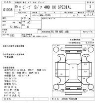 Daihatsu Be-Go лот № 1008 оценка 3  с аукциона в Японии 5