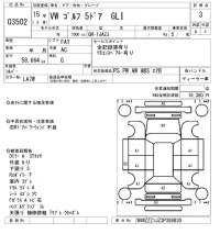 Volkswagen Golf лот № 3502 оценка 3  с аукциона в Японии 5