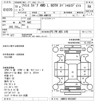 Toyota ISIS лот № 1070 оценка RA  с аукциона в Японии 5