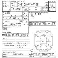 Toyota LAND CRUISER PRADO лот № 3104 оценка 3.5  с аукциона в Японии 9