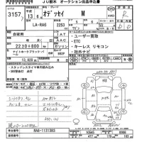 Honda ODYSSEY лот № 3157 оценка R  с аукциона в Японии 9