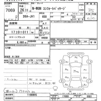 Honda N WGN лот № 7069 оценка 3.5  с аукциона в Японии 9