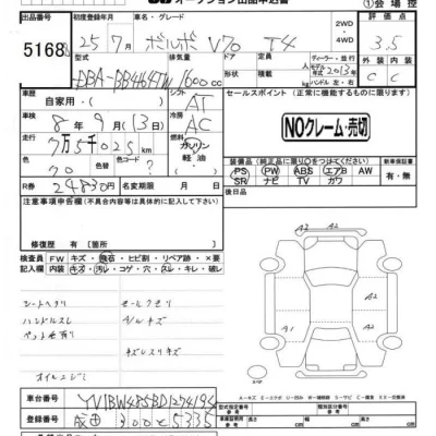 Volvo V70  с аукциона в Японии