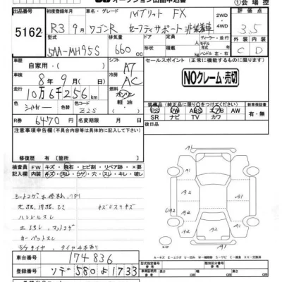 Suzuki WAGON R  с аукциона в Японии