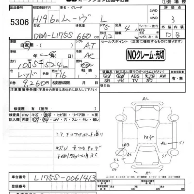 Daihatsu MOVE  с аукциона в Японии
