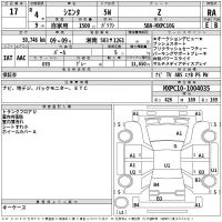Toyota SIENTA лот № 17 оценка RA  с аукциона в Японии 2