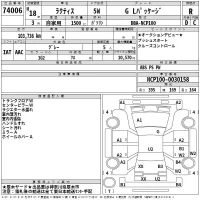 Toyota RACTIS лот № 74006 оценка R  с аукциона в Японии 2
