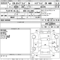 Honda CR-V лот № 12113 оценка 3.5  с аукциона в Японии 2