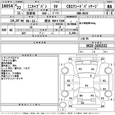 Mitsubishi MINICAB VAN  с аукциона в Японии