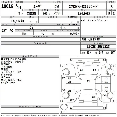 Daihatsu MOVE  с аукциона в Японии