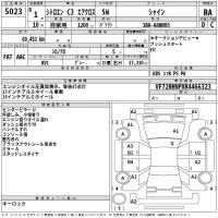 Citroen C3 лот № 5023 оценка RA  с аукциона в Японии 2