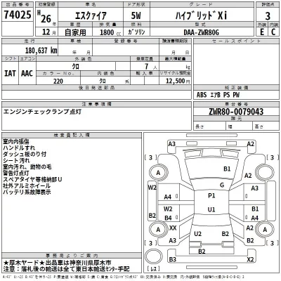 Toyota ESQUIRE  с аукциона в Японии