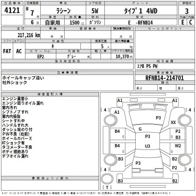 Nissan RASHEEN  с аукциона в Японии