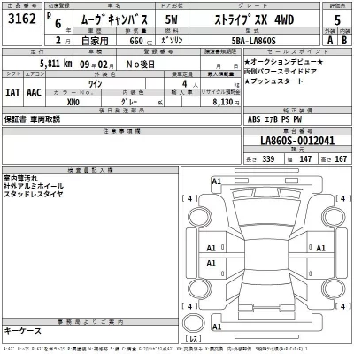 Daihatsu MOVE CANBUS  с аукциона в Японии