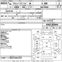 Toyota ALPHARD лот № 80054 оценка 3  с аукциона в Японии 2
