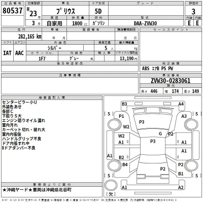Toyota Prius  с аукциона в Японии
