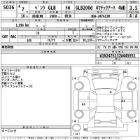 Mercedes-Benz GLB лот № 5036 оценка 3.5  с аукциона в Японии 2